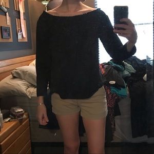 Black Off The Shoulder Top